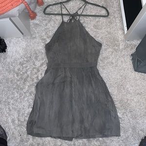 Gray Halter Neck Dress, Size S